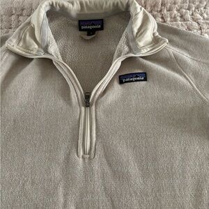 Patagonia Women's Cream Zip-Up Sweater